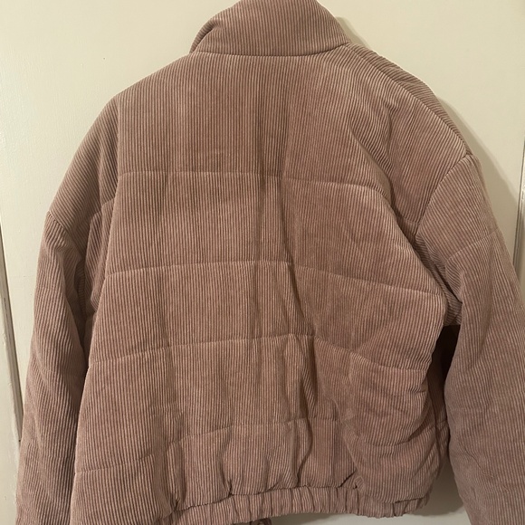 Cover Your Tracks Puffer Jacket- Mauve - Picture 3 of 7